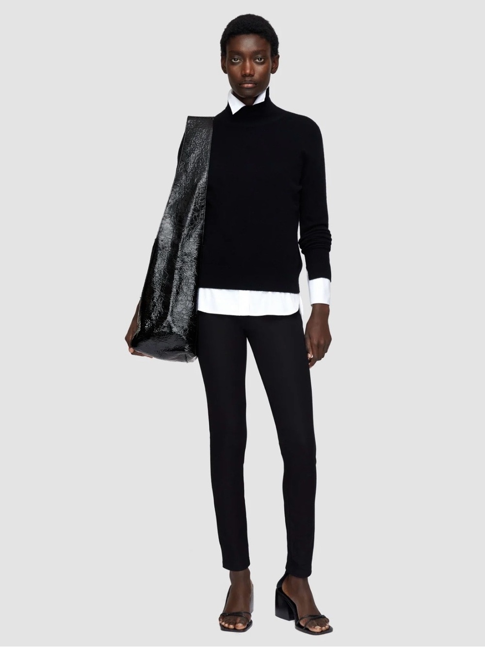 LN Joseph Gabardine Stretch Leggings Black Sz FR 38 / US 4-6